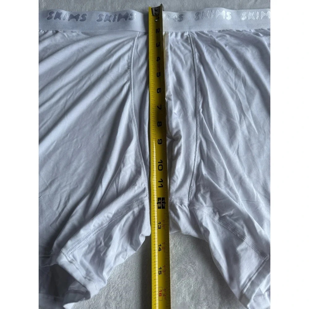 Skims Soft Boxer‎ Briefs Mens Size 5X Chalk White Luxury Loungewear Cozy NWT